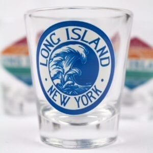 The Logo of Long Island New York on the Glass Image