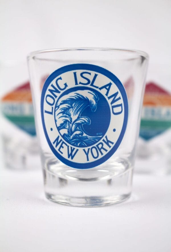 The Logo of Long Island New York on the Glass Image