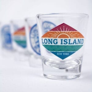 shot glasses in a row