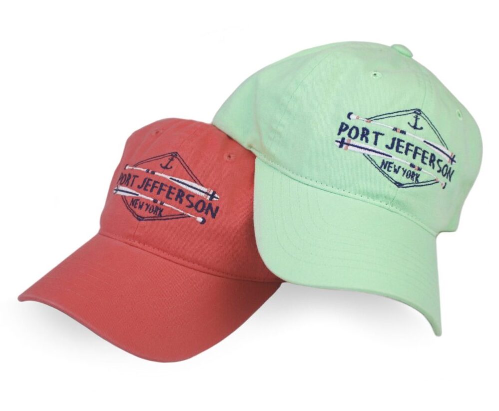 Port Jefferson New York Red and Green Caps Image