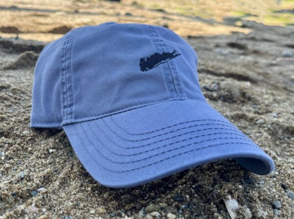 Long Island Shape Embroidered Baseball Hat Image