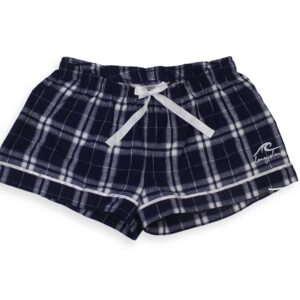 Ladies Flannel Shorts Navy
