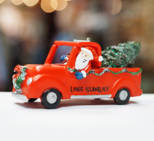 Santa's Pick-Up Truck Ornament