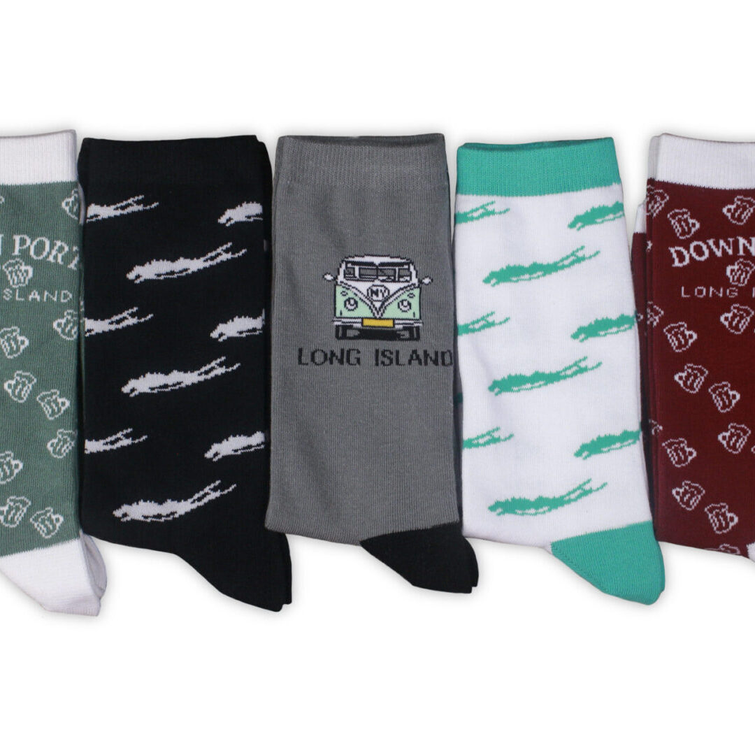 Long Island and Down Port Socks