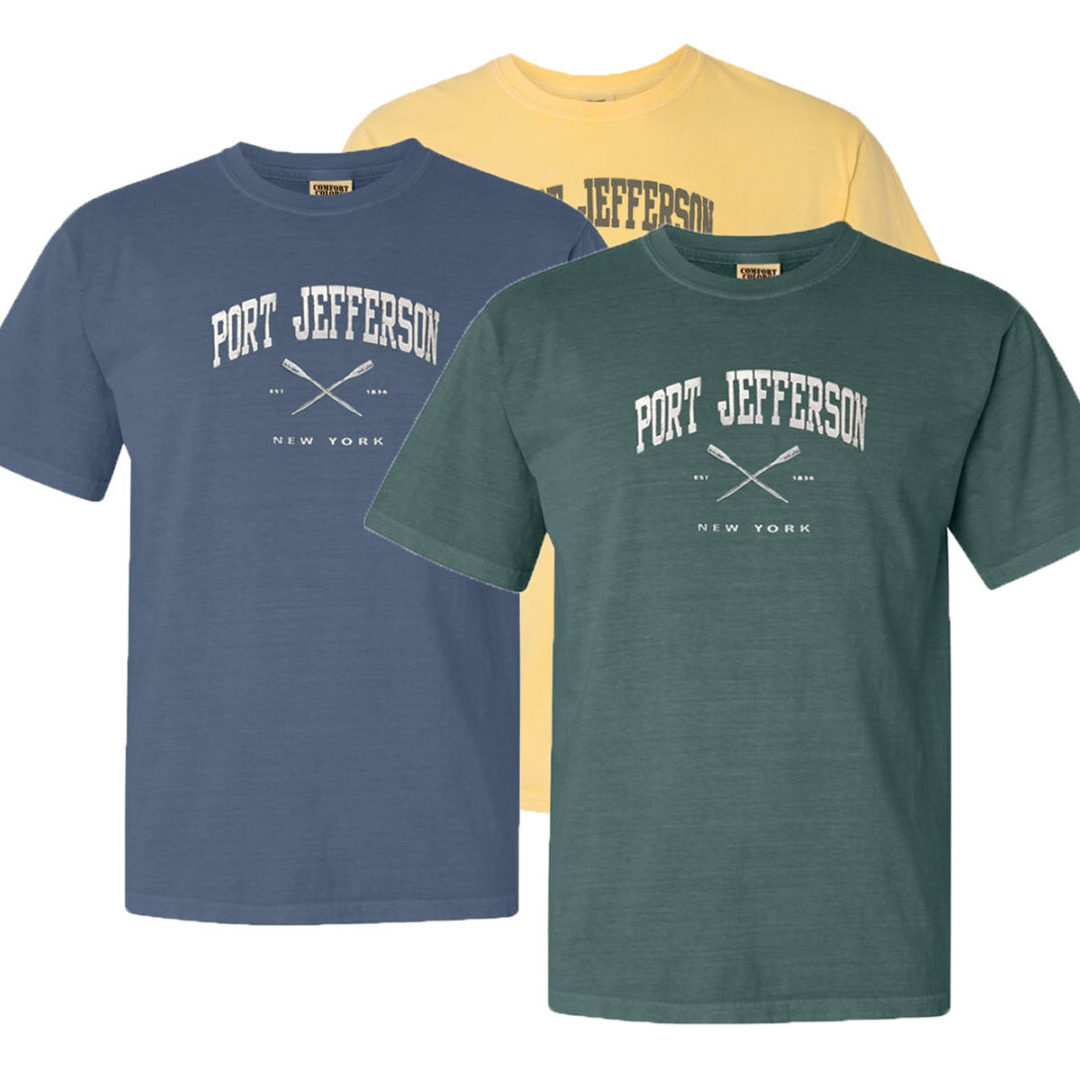 Port Jefferson Crossed Oars Tee